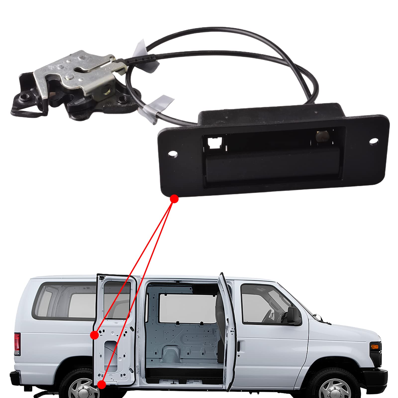Amazon.com: Unikpas Lower Door Latch Assembly w/Door Handle